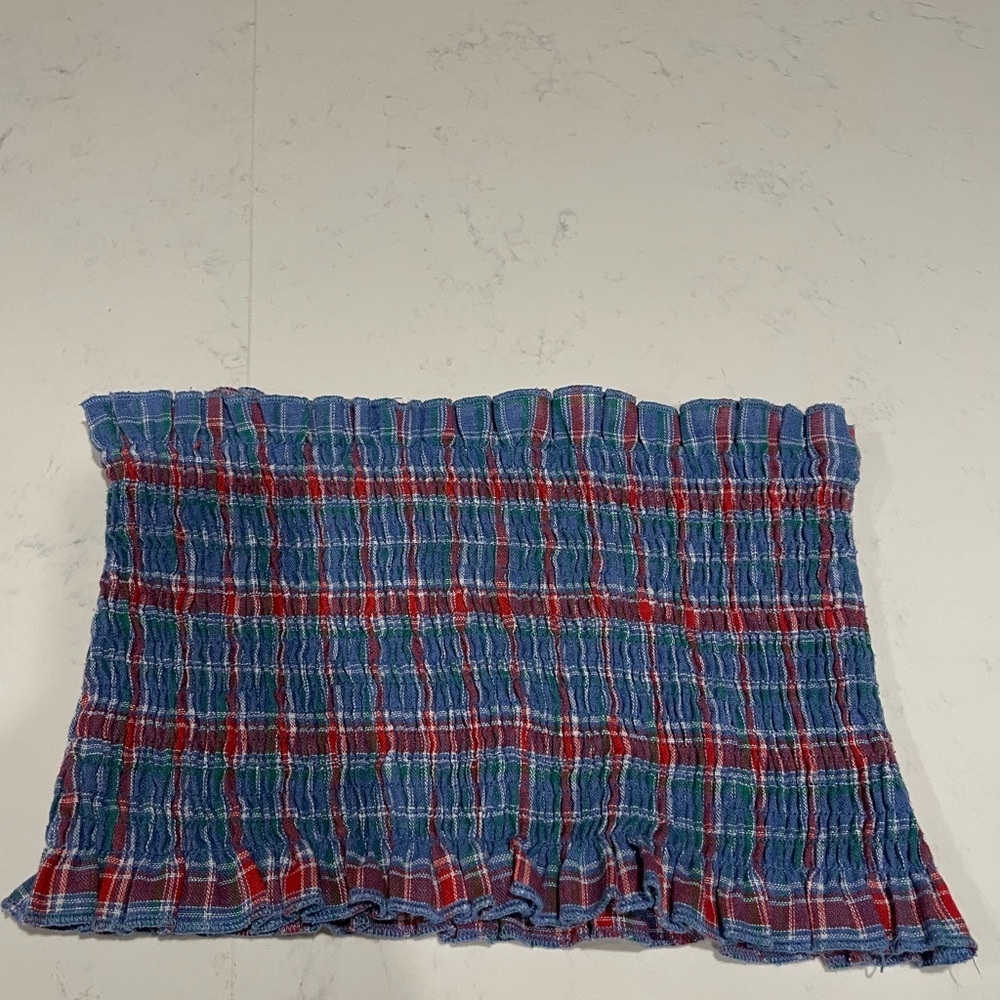 Princess Polly Plaid Tube Top
